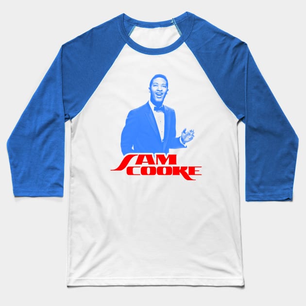 Sam Cooke // King of Soul FanArt Tribute Baseball T-Shirt by darklordpug